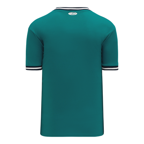 Athletic Knit V-Neck Baseball Jersey with Knitted Trim (BA1333)